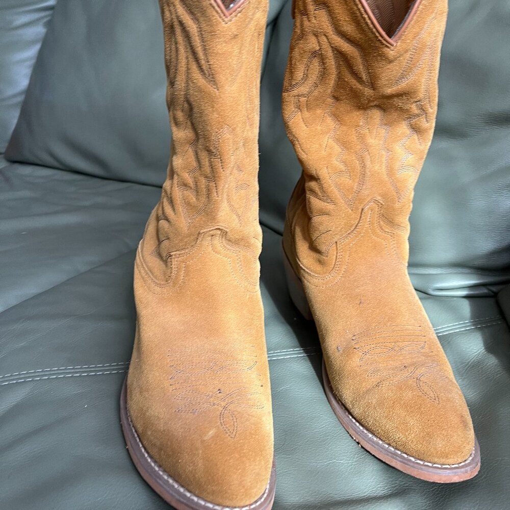 Laredo Tan Suede Leather Upper mens 11